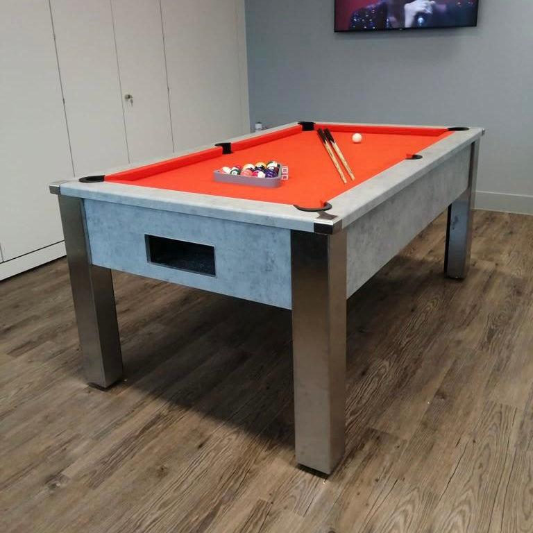 FMF Spirit Tournament Chicago Concrete Pool Table 6ft & 7ft