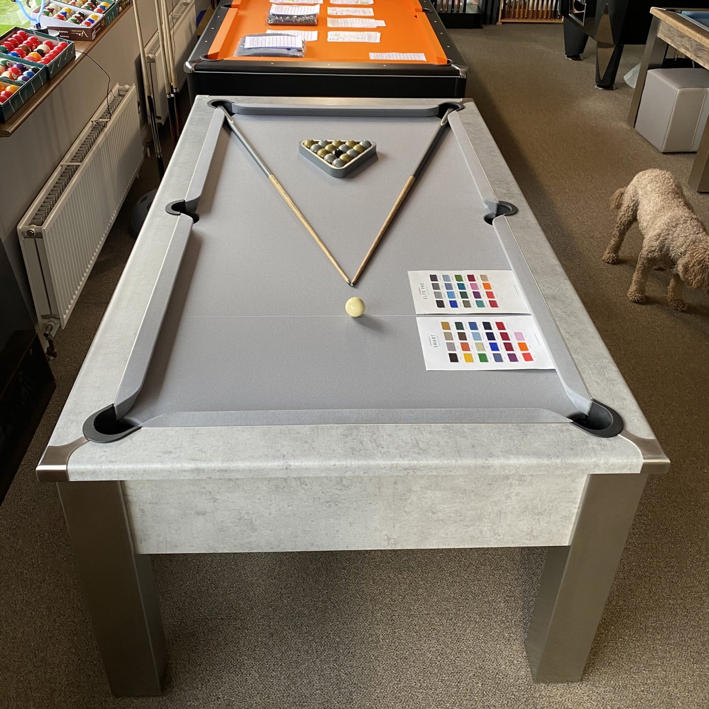 FMF Spirit Tournament Chicago Concrete Pool Table 6ft & 7ft