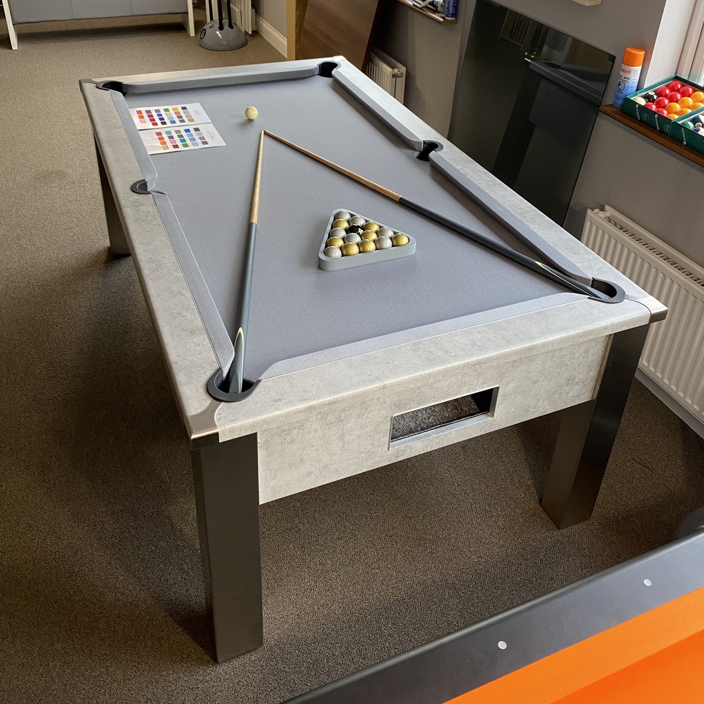 FMF Spirit Tournament Chicago Concrete Pool Table 6ft & 7ft