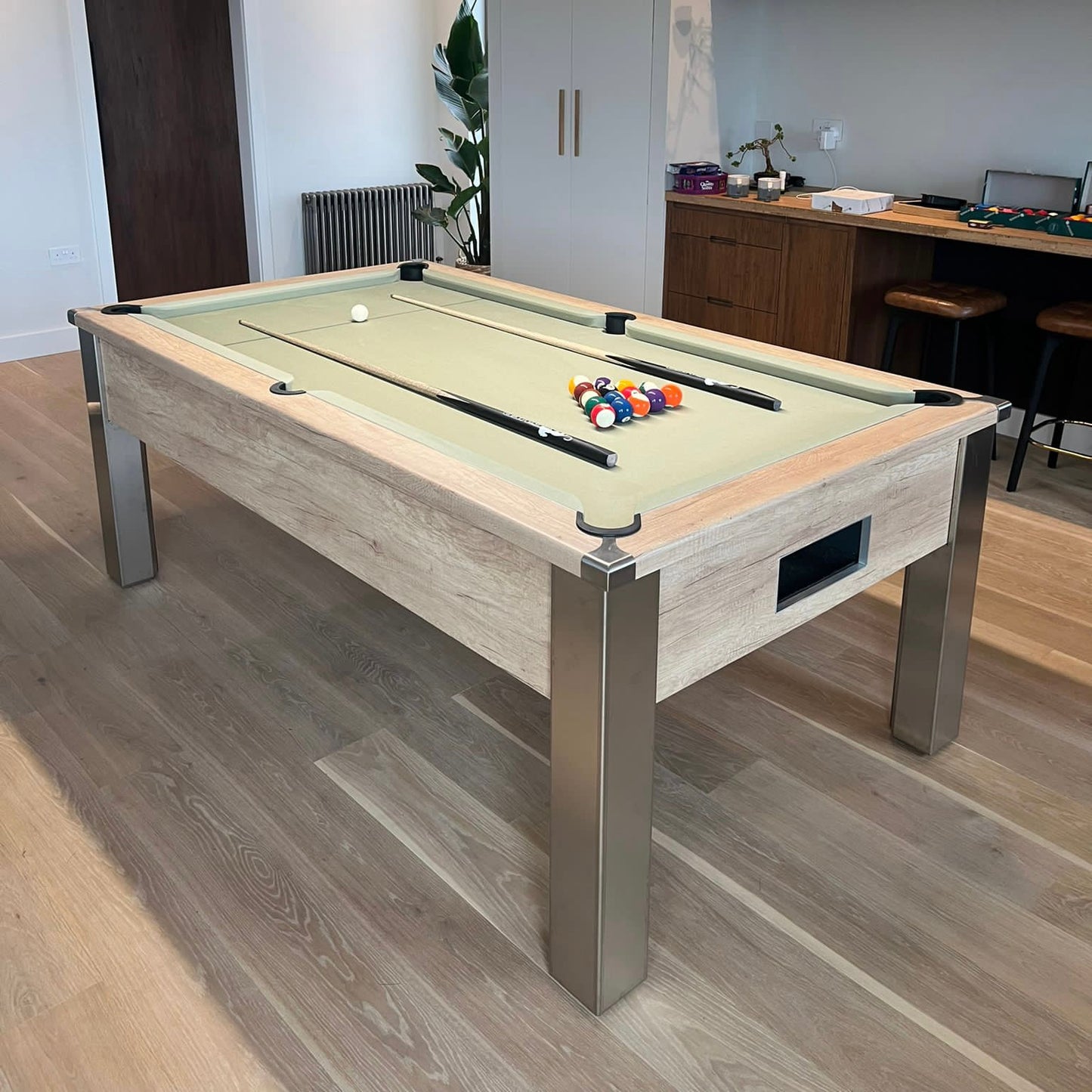 FMF Spirit Tournament Nebraska Oak Pool Table 6ft & 7ft
