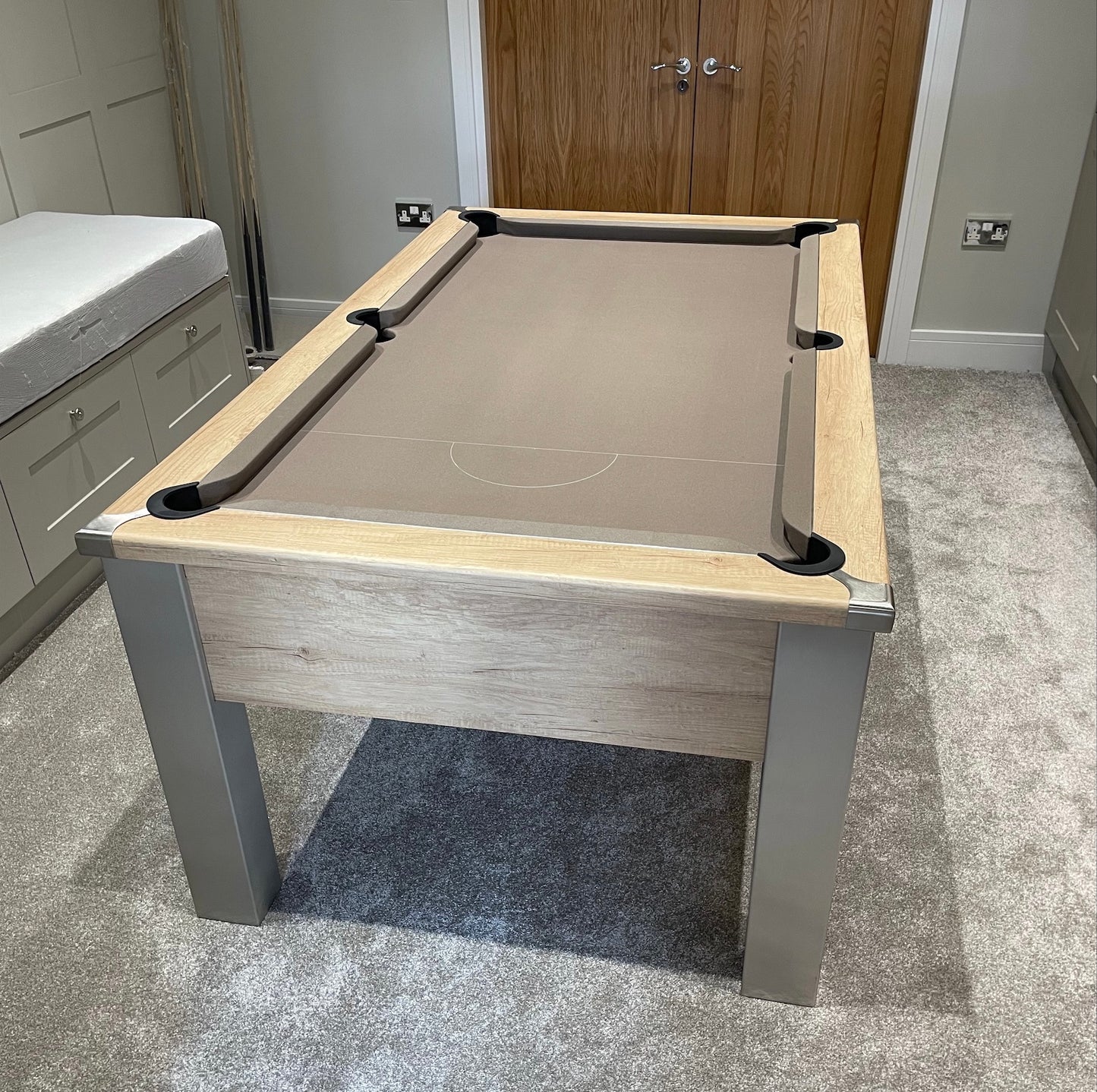 FMF Spirit Tournament Nebraska Oak Pool Table 6ft & 7ft