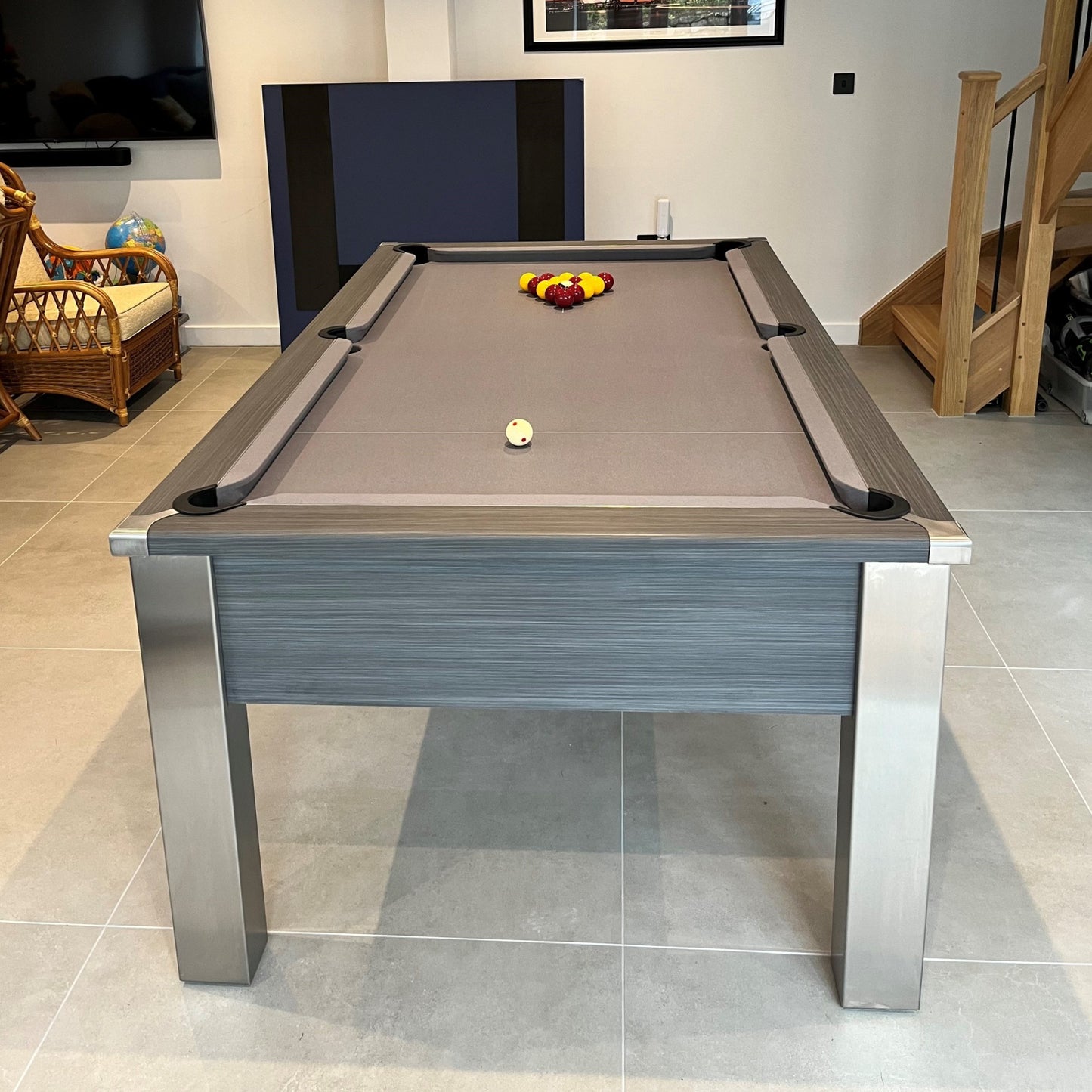 FMF Spirit Tournament Metallic Graphite Grey Pool Table 6ft & 7ft