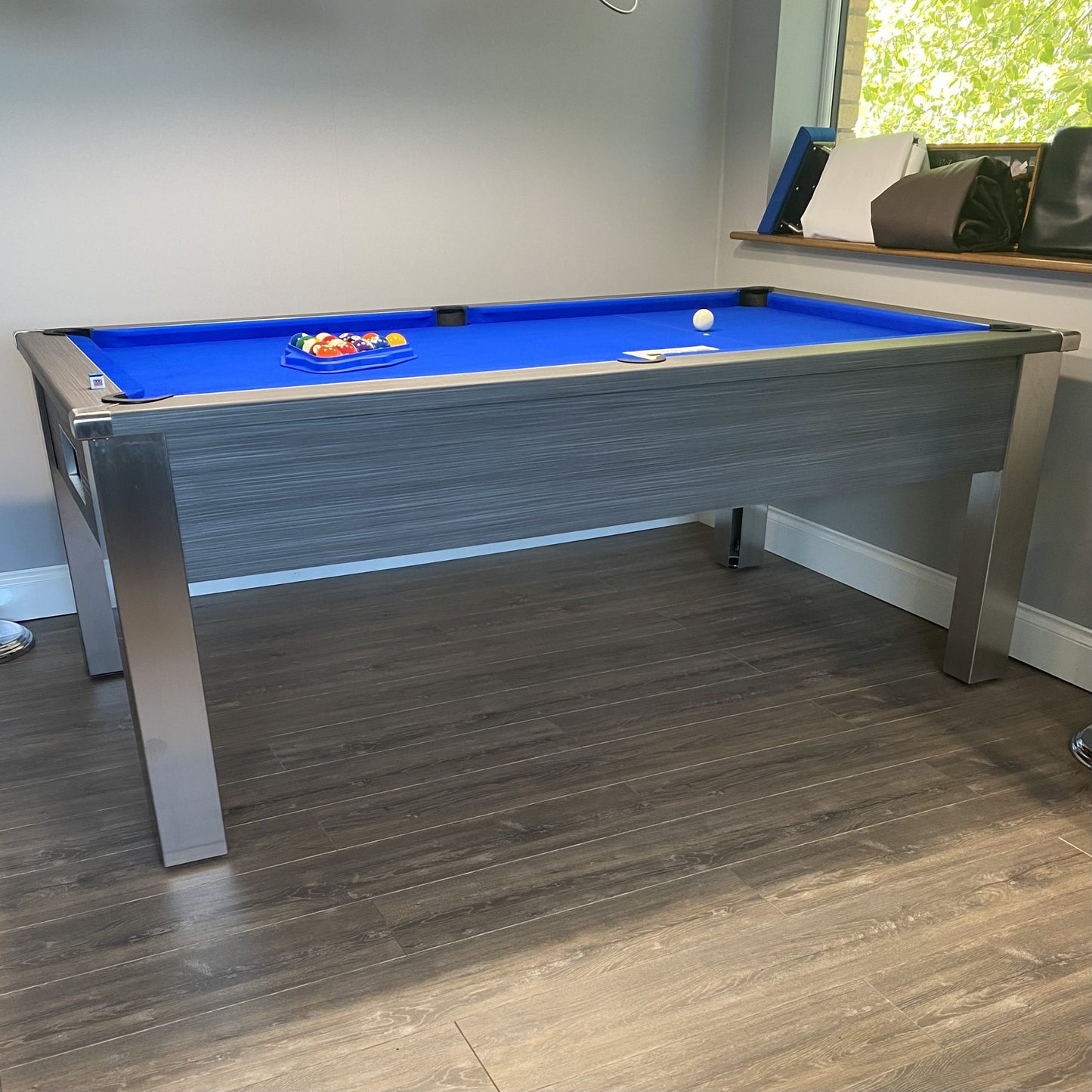 FMF Spirit Tournament Metallic Graphite Grey Pool Table 6ft & 7ft