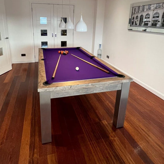 FMF Elixir Distressed Oak Pool Dining Table 6ft & 7ft