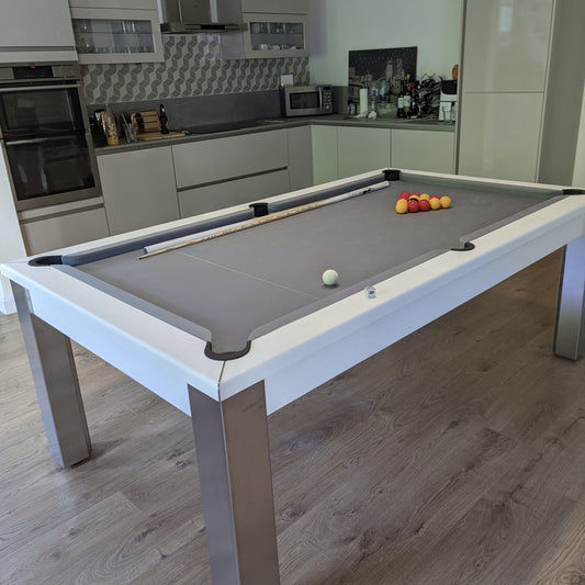 FMF Elixir Shadow White Pool Dining Table 6ft & 7ft