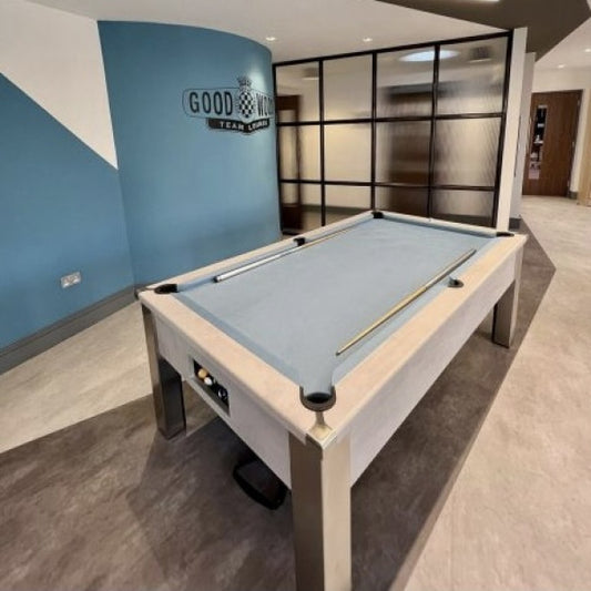 FMF Spirit Tournament Chromix Silver Pool Table 6ft & 7ft