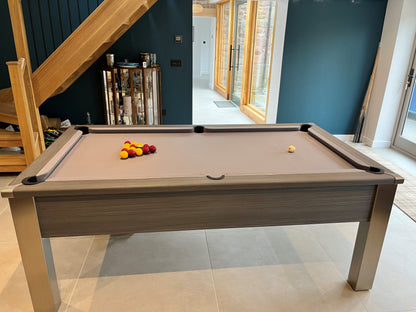 FMF Spirit Tournament Metallic Graphite Grey Pool Table 6ft & 7ft