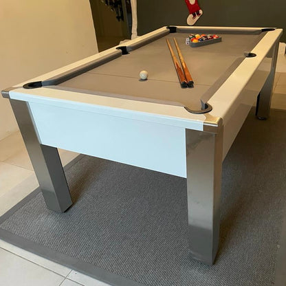 FMF Spirit Tournament White Pool Table 6ft & 7ft